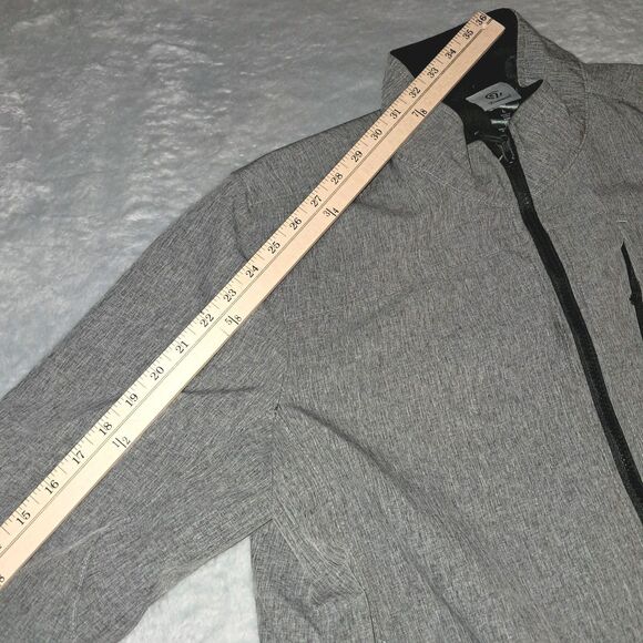 C9 By Champion Mens Waterproof Jacket Venture Dry Size L Fleece Grey Heathered - Picture 7 of 10